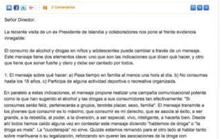 Texto de carta a El Mercurio